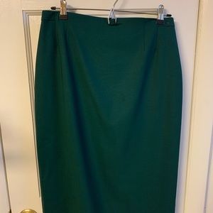 MM LAFLUER Green Pencil Skirt Sz 8